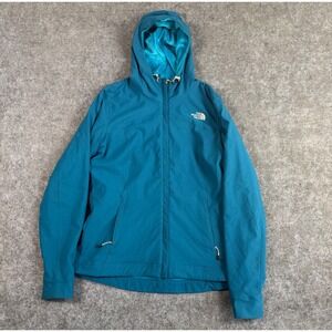 The North Face Jacket Womens Large Apex Bionic Softshell Teal Blue Fleece Lined